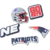 Sada 5 ozdob na boty Jibbitz s motivem NFL New England Patriots