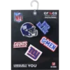 Sada 5 ozdob na boty Jibbitz s motivem NFL New York Giants