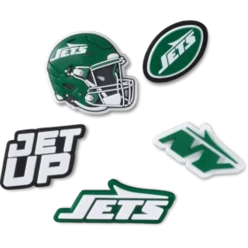 Sada 5 ozdob na boty Jibbitz s motivem NFL New York Jets