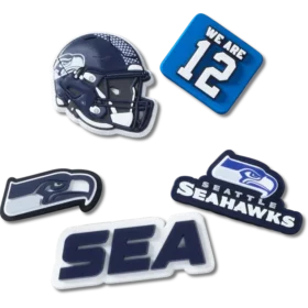 Sada 5 ozdob na boty Jibbitz™ s motivem NFL Seattle Seahawks