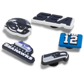 Sada 5 ozdob na boty Jibbitz™ s motivem NFL Seattle Seahawks