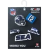 Sada 5 ozdob na boty Jibbitz™ s motivem NFL Seattle Seahawks