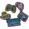 Sada 5 svítících ozdob Jibbitz™ Neon Gamer