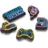 Sada 5 svítících ozdob Jibbitz™ Neon Gamer