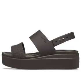 Sandály Brooklyn Croco Low Espresso „Brown“