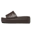 Sandály Brooklyn Croco Shine Slide „Espresso“