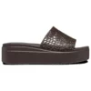 Sandály Brooklyn Croco Shine Slide „Espresso“