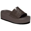 Sandály Brooklyn Croco Shine Slide „Espresso“