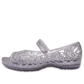 Sandály Isabella Glitter Peep Toe „Silver“