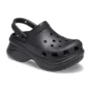 Sandály Small Whale Retro Crocs s tlustou podrážkou, černé