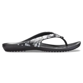 Sezónní žabky Kadee II „Tropical Floral Black“