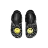 Smiley World Classic Clogs „Black White Yellow“