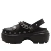Stomp Clog „Black“ s ozdobami