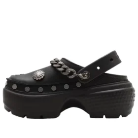 Stomp Clog „Black“ s ozdobami