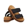 Tkané sandály Brooklyn s přezkou „Black Brown“