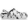 Unisexové bačkory Baya Lined Clog s fleecovou podšívkou „White Grey“