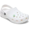 Zelené PVC ozdoby Jibbitz™ ve tvaru čtverce s drahokamem