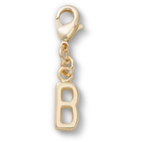 Zlatý přívěsek s písmenem B – ozdoby Jibbitz™