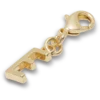 Zlatý přívěsek s písmenem E – ozdoby Jibbitz™