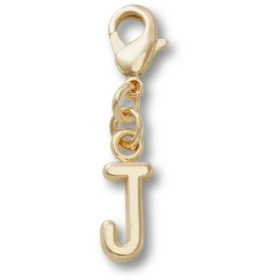 Zlatý přívěsek s písmenem J – ozdoby Jibbitz™
