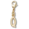 Zlatý přívěsek s písmenem Q – ozdoby Jibbitz™