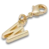 Zlatý přívěsek s písmenem W – ozdoby Jibbitz™