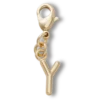 Zlatý přívěsek s písmenem Y – ozdoby Jibbitz™