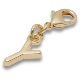 Zlatý přívěsek s písmenem Y – ozdoby Jibbitz™