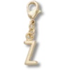 Zlatý přívěsek s písmenem Z – ozdoby Jibbitz™